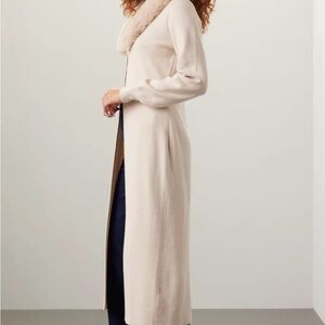Ashley Park Long Faux fur cardigan